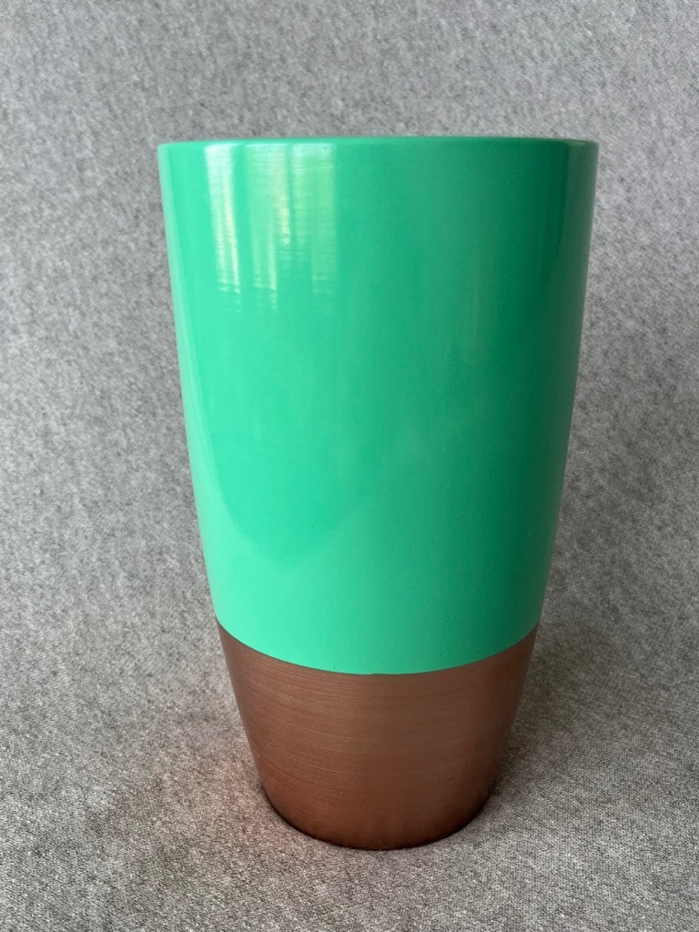 Contemporary Turquoise/Gold Vase